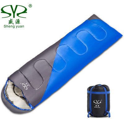 

Shengyuan sleeping bag adult outdoor season thickening travel camping warm warm dirty lunch break sleeping bag 1Kg blue