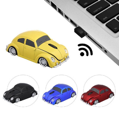 

24G Wireless Car Mouse USB Computer Mice Car Shape 1000 DPI with LED Light Receiver for PC Laptop