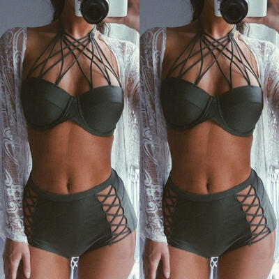 

US STOCK Women Bikini Set Bandage Push Up Summer Swimwear Swimsuit Beachwear