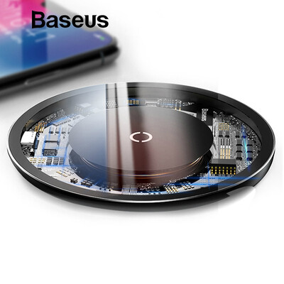 

Baseus 10W Qi Wireless Charger For iPhone XS XR XS Max X 8 Wireless Fast Charging for Samsung S9 S9 S8 Note 8 Xiaomi
