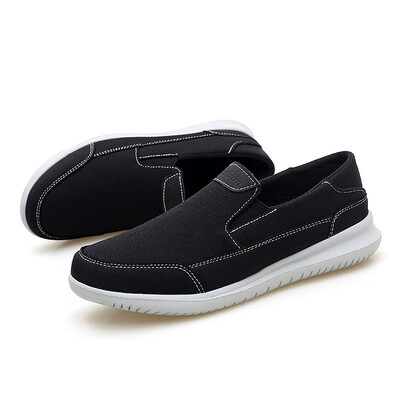 

2018 autumn new casual mens shoes elastic cushion comfortable low shoes canvas shoes Korean fashion wild shoes