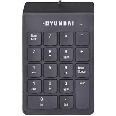 

Hyundai HYUNDAI HY-KA3 wired USB portable numeric keypad black
