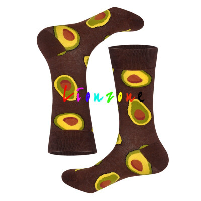 

LIONZONE New Arrived Happy Socks Women Plus Size With Taco Avocado Doughnut Foods Design Calcetines Socks Funny Gift