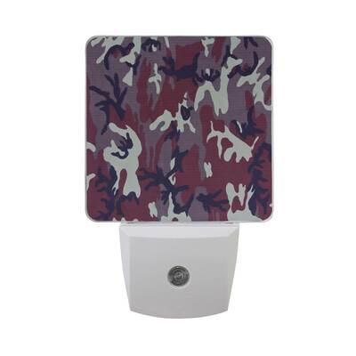 

ALAZA LED Night Light With Smart Dusk To Dawn SensorCamouflage Army Green Plug In Night Light