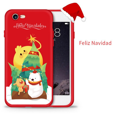 

ASINA Christmas Phone Case For iPhone 7 8 X Xs Max Soft Silicone Cover For iPhone 7 8 Plus XR Case Santa Claus Funda Coque Capa