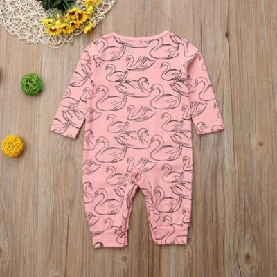 

Newborn Baby Girl Romper Jumpsuit Cotton Bodysuit Sunsuit Clothes Outfit 0-24M
