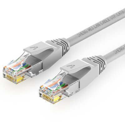 

Wins (shengwei) LC-6010J flame retardant cat6 network cable six Gigabit network jumper 1 meter gray copper computer / router / broadband product cable