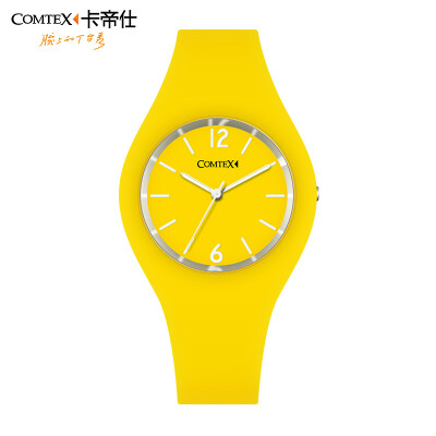 

COMTEX Unisex Silicone Rubber Strap Large Dial Quartz Watch