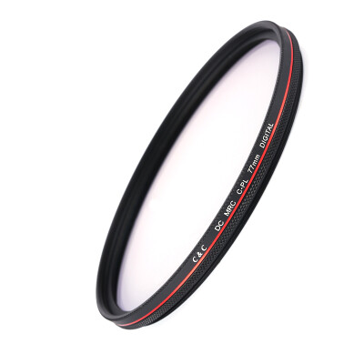 

C & C DC MRC CPL 77mm ultra-thin multi-layer waterproof coating individual red circle polarizer pressure dark sky to eliminate reflective