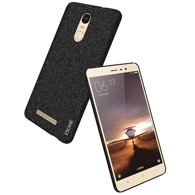 

ESCASE millet red rice NOTE3 mobile phone case protection sleeve anti-fall matte paint all-inclusive hard shell black