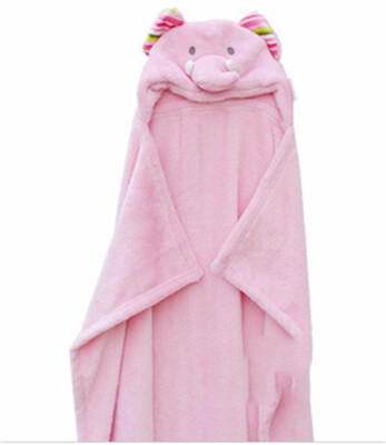 

Cute Animal Shape Baby Hooded Bathrobe Bath Towel Baby Fleece Receiving Blanket Neonatal Hold To Be Children kids Infant Bathing