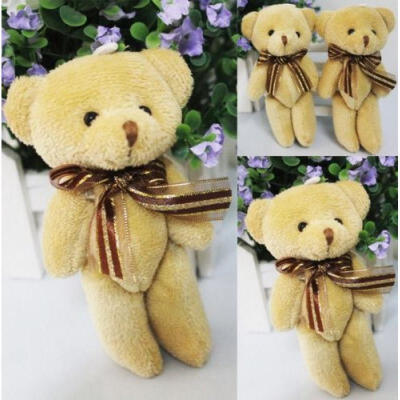 

Stuffed Plush Lovely Holiday Teddy Bear Soft Gift Doll Baby Toy for Bouquet 1Pcs