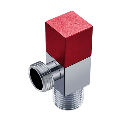 

MG MEJUE Z-017102 copper thickened triangle valve octagonal valve 4 points into&out of the water stop valve single heat