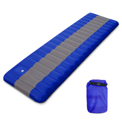 

Inflatable Camping Mat Air Sleeping Pad with Built-in Foot Pump Inflating Ground Pad Mat Mattress Camping Backpacking Hiking Trave