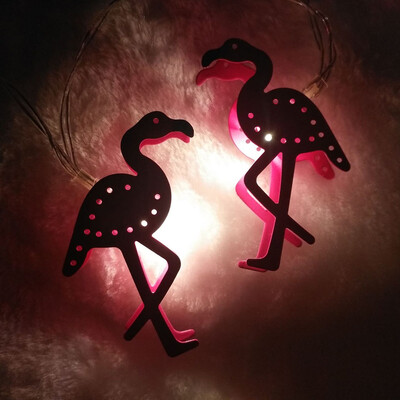 

BRELONG Flamingo lamp string festival room decoration lamp 10LED