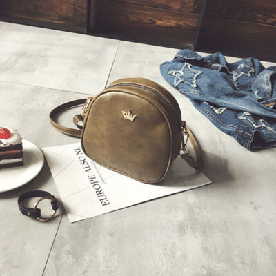 

Fashion Women Handbag Messenger Bags PU Leather Shoulder Bag Lady Crossbody Mini Bag Female Crown Evening Bags