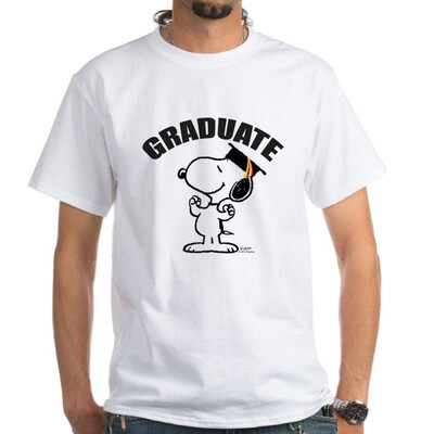 

CafePress - Snoopy Graduate White T-Shirt - 100 Cotton T-Shirt White