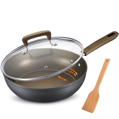 

Ai Shi Da 26CM oil you control the new non-stick frying pan JL26Y3WG pan does not keep a little fume induction cooker general