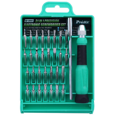 

Pro'skit SD-9802 31 in 1 Precision Multifunction Mobile Screwdriver Set Screwdriver Set