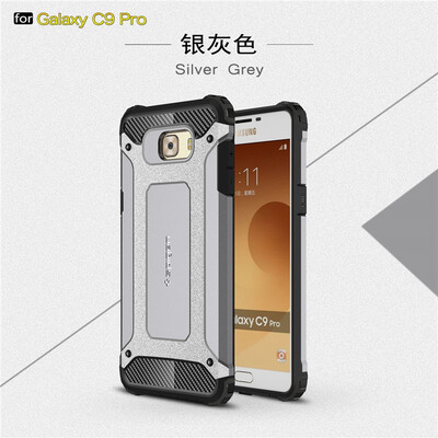 

Fivice Samsung Galaxy C9 pro case Luxury Silicone Diamond Armor PC Hard Shell Phone Case