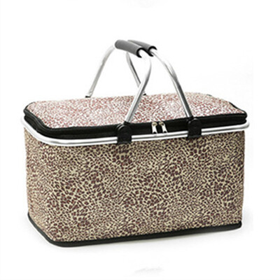 

600D Folding Basket Bags Keep Food HotCold Fashion Insulated Lunch Bag Women Men Tote Cooler Picnic Travel Thermal Box handbag