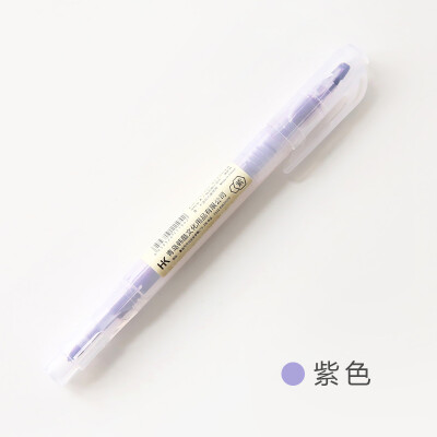 

Dual Head Writing 2 in 1 Highlighter Pen Japanese Stationery Cute Office School Supplies