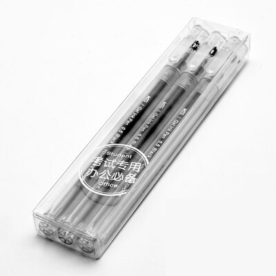 

Kaco Pure Transparent Gel Pens Black Blue Red Ink 05mm Bullet Tip Student Daily Writing Pens Office Sign Pens Stationery 3pcs