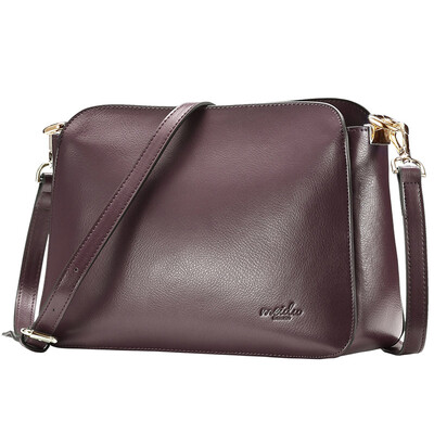 

Each degree (MEIDU) simple female bag leather shoulder bag wild lady Messenger bag package bag MWB140312 blue