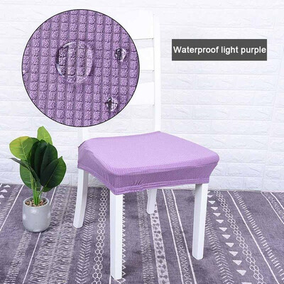 

Modern Office Kitchen Spandex Elastic Chair Cover Solid Color Seat Protector Stretch Case Durable Anti-dirty Chair Seat Cover