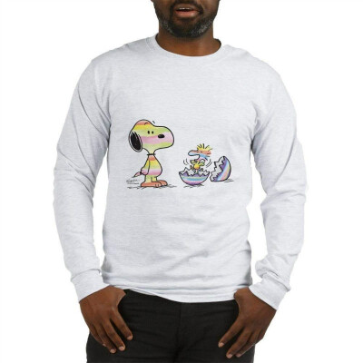 

CafePress - Peanuts Snoopy Snoopy&Woodstock Easter Long Sleeve T-Shirt - Unisex Cotton Long Sleeve T-Shirt