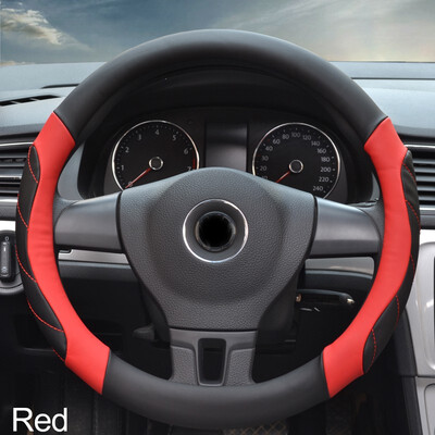 

Automotive Steering Wheel Cover orange white red multicolor fashionable non-slip comfortable Car interior protection accessory