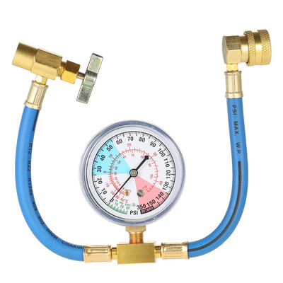 

AC R134A Car Auto Air Conditioning Refrigerant Recharge Measuring Hose Gauge Kit