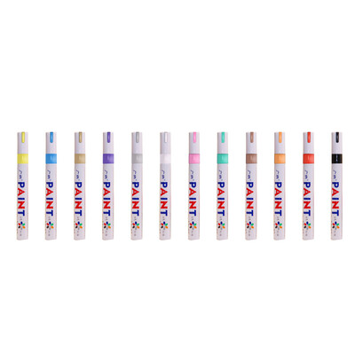 

Portable Colorful Pen Car Tyre Tire Tread Rubber Metal Permanent Paint Markers Graffiti Oily Scratch Repairing Marker Pen