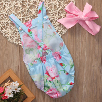 

Floral Newborn Baby Girls Romper Jumpsuit Bodysuit Outfits Clothes Sunsuit 0-18M