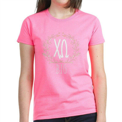 

CafePress - Chi Omega Letters Big - Womens Cotton T-Shirt