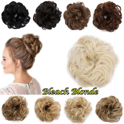 

10 Colors Fashion Women Hair Pieces Messy Hair Scrunchie Fake Hair Bun Extensions Wigs
