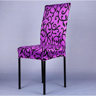 

1pcs Removable Stretch Slipcovers Dining Lycra Spandex Chair Seat Cover UK