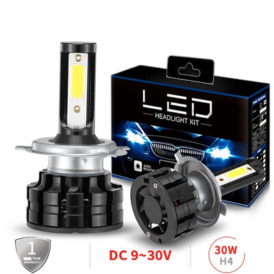 

120W 12800lm 4 Sides LED Headlight Kit H4 HB2 9003 Hilow beams HID 6000K Bulbs