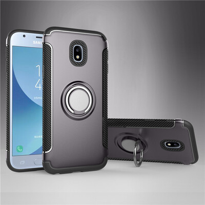 

Fivice Samsung Galaxy J3 2017 case PC metal ring shell magnetic car bracket TPU phone case