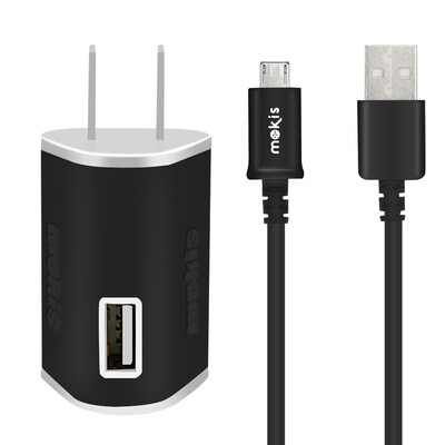 

Microphone Dual USB Mobile Phone Charger Set Cable Charger Universal Charger USB Power Adapter Andrews Data Cable Charger Set 15A Black