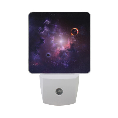 

ALAZA LED Night Light With Smart Dusk To Dawn SensorThe Astronaut In Outer Space Plug In Night Light