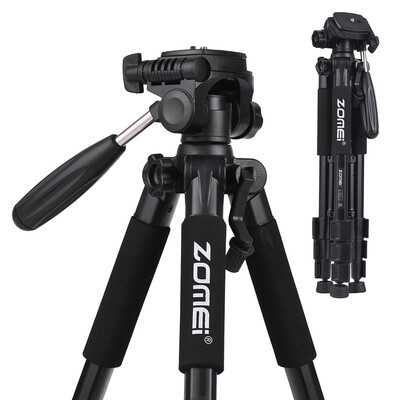 

ZOMEI Q111 142cm56" Lightweight Portable Aluminum Alloy Camera Travel Tripod with Quick Release Plate Carry Bag for Canon Nikon