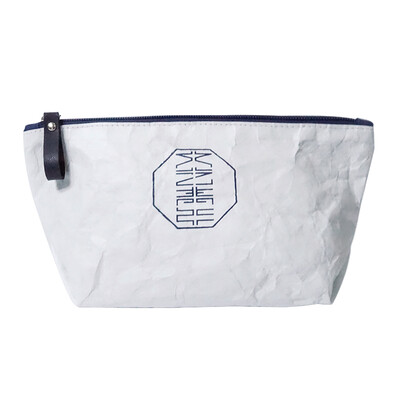 

WYQN literary youth outdoor travel portable storage bag DuPont paper fashion toiletries supplies rice white
