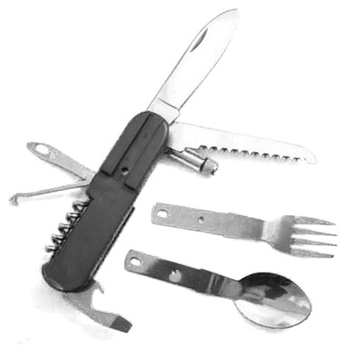 

3шт кемпинга Складные Столовые приборы Набор ножей Вилка Ложка Utensil бутылок Инструмент