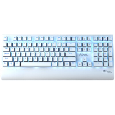 

RK ROYAL KLUDGE Side108 Flanking Handguard Removable Mechanical Keyboard White Green Axis Ice Blue Backlight