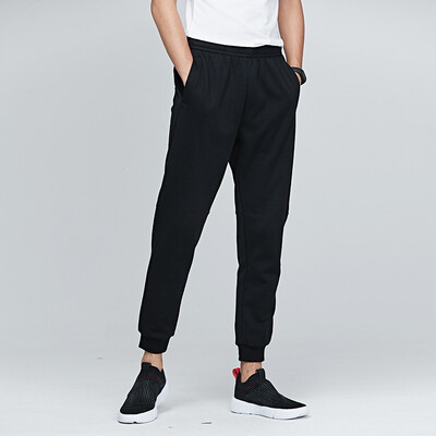 

Hongxing Erke mens pants sports pants mens knitted trousers new casual pants letters fashion trend mens sports trousers 51218570027 positive black white 2XL