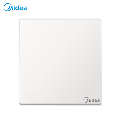 

Midea Midea switch socket power panel 86 type one open dual control 1 open single wall home concealed elegant white no border E05