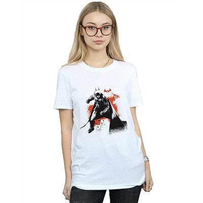 

DC Comics Womens Batman Arkham Knight from Dark Boyfriend Fit T-Shirt