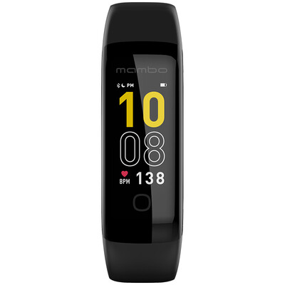 

Music bracelet MAMBO5 smart bracelet heart rate bracelet sports bracelet color screen touch fast payment 11 kinds of sports recognition aerobic monitoring upgrade IP68 waterproof black