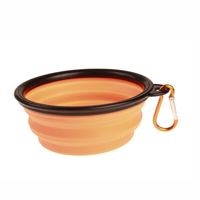 

Foldable Silicone Pet Dog Bowl Portable Silicone Pet Bowl Collapsible Dog Food & Water Tool Expandable Cup Dish Plate for Cat Feed